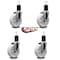 Service Caster 5'' Nylon Wheel Swivel 1-3/4'' Expanding Stem Caster Set, 4PK SCC-EX20S514-NYS-134-4 - alternate 4